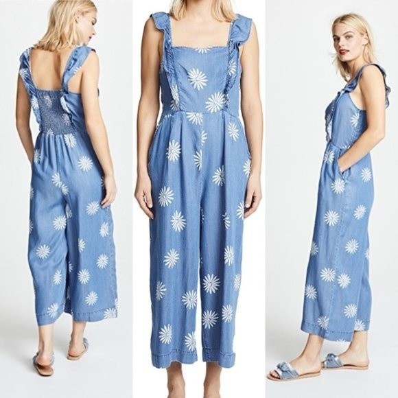 Splendid Pants - Splendid x Margherita Dolce Daisy Floral Jumpsuit